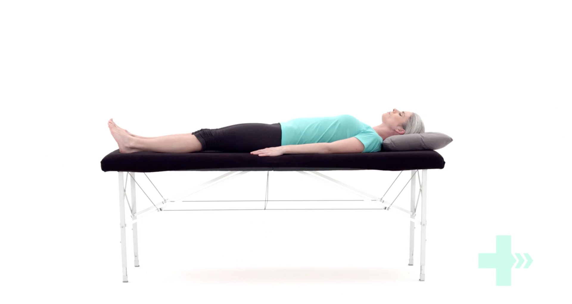 isometric quads supine knee rehab exercise