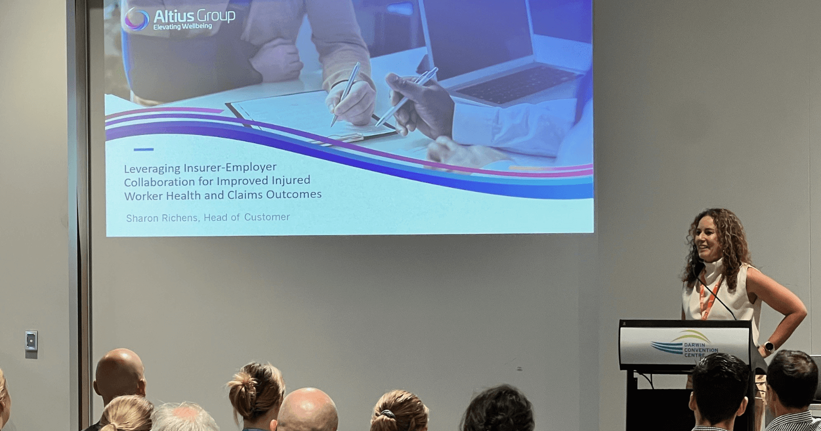 Altius Group Head of Customer Sharon Richens delivers Keynote at 2023 NT Insurance Conference