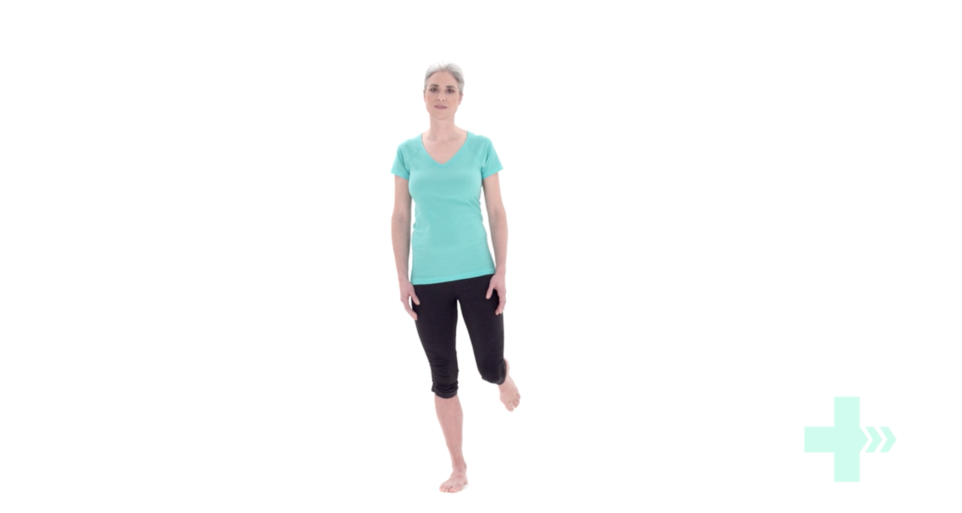 single leg balance knee exercise